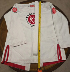 Brave Kimonos BJJ Gi JACKET ONLY – Evolution Model – White A0 – No Pants