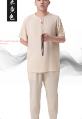 Unisex Cotton Meditation Buddhist Monk Sleepwear Shaolin pajamas Set Underwear
