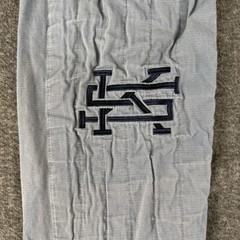 A2L BJJ Gi Pants Gray Jiu Jitsu Youth Sz L (See Measurements)