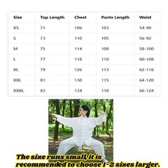 Men Women Tai Chi Suit Kung Fu Shirt Pants Chinese Wushu Uniform Martial Arts AU