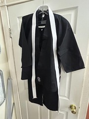 ProForce Martial Arts Karate Uniform Black w/ White Belt – Adult Unisex Size 2
