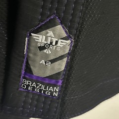 Elite Sports BJJ Jiu-Jitsu Gi Jacket Kimono Top A2 Black/Purple