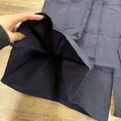 Japanese Kendo Hakama Pants Kimono Navy Blue Embroidered Size 2.3 Kids
