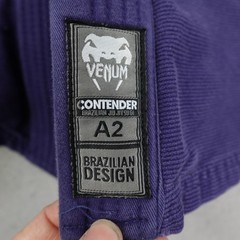 Venum Contender BJJ Gi Top Mens A2 Blue White Brazilian Jiu Jitsu Adult Shirt