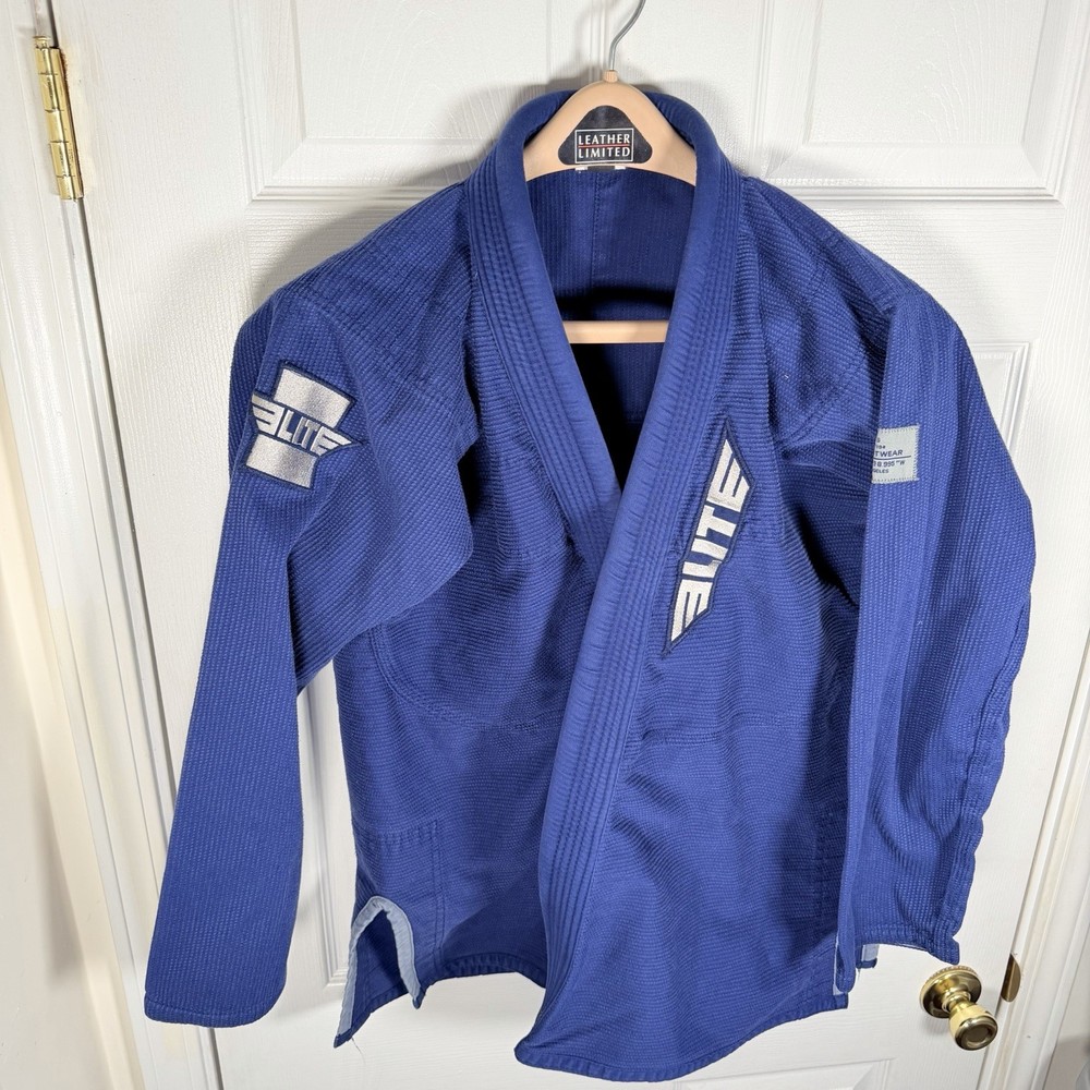Elite Sports BJJ Gi Jacket Blue A2 Mens Medium Brazilian Jiu Jitsu Kimono Top