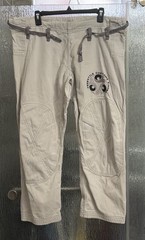 Jiu Jitsu Gi Set Heavyweight Jacket 60” Cuff To Cuff Pants 40×27 Mended Size A1