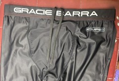 Gracie Barra Jiu Jitsu Rash Guard Pants XXL Black Leggings Elastic MMA