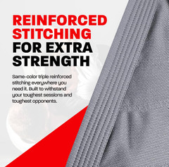 Hawk Sports Brazilian Jiu Jitsu Gi for Adults size A2 with Jacket Pants and Wh..