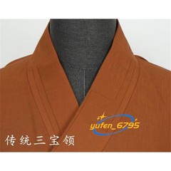STOCK Buddhist Shaolin Monk Robe Full Set Linen Kung Fu Suit Meditation Uniforms