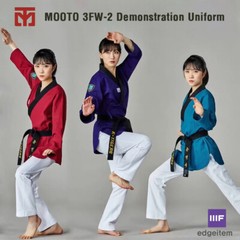 MOOTO 3FW-2 Female Demonstration Uniform Red Blue 3F 2 Performance Color Dobok