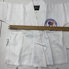 Bold Look Martial Arts Karate Gi White 7.5oz Traditional Set 300-W Size 000 New