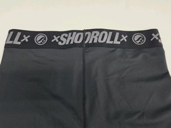 Shoyoroll Mens Black Mma Jui Jitsu Compression Leggings Black Logo L #8864