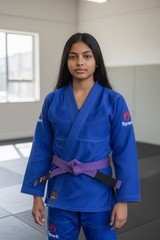 BJJ Gi Brazilian Jiu Jitsu Kids & Juniors Black White Blue Uniform UK