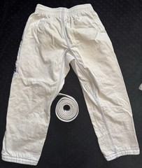 American Top Team Youth Sz M1 Fight Gi Jiu Jitsu BJJ Top & Bottom Uniform + Belt