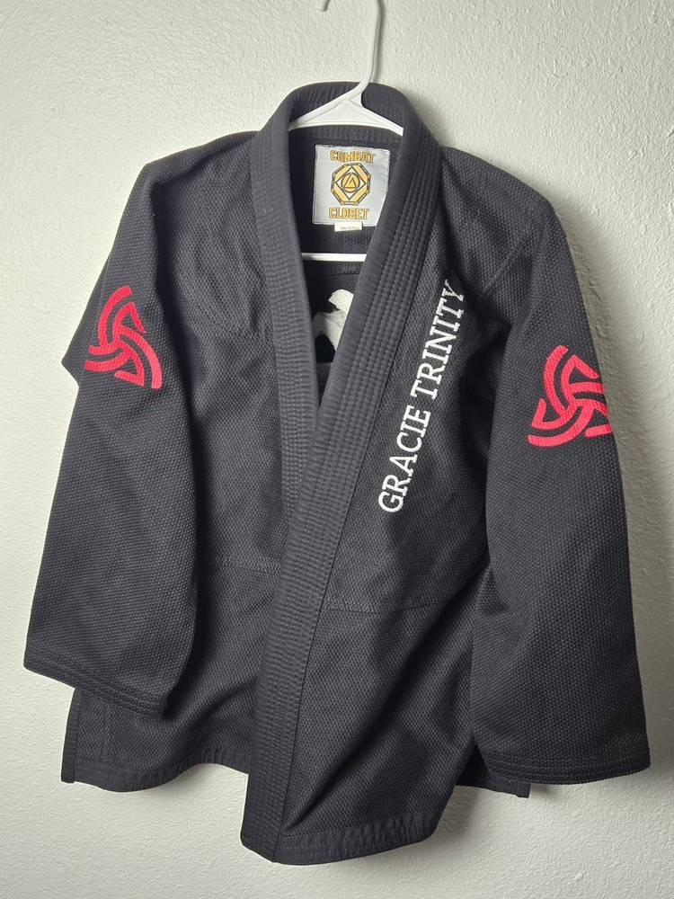 Combat Closet Gracie Trinity BJJ Gi Jacket Women’s M4 Black Jiu Jitsu