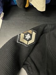 Hayabusa Pro Jiu Jitsu Heavyweight Gold weave Gi Top Size A1 Cotton Black 550gsm
