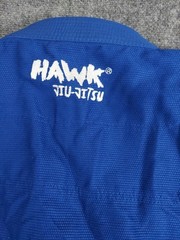 Hawk Jiu Jitsu Gi BJJ A2 Long Sleeve Blue Top Kimono Jacket Uniform Martial Arts