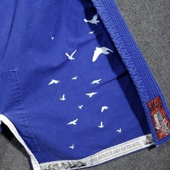 Globetrotters Brazilian Jiu Jitsu Gi A1 Blue Art of Travel MMA Cotton Ripstop