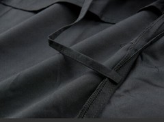 IAIDO broad SLEEVE Black GI large sleeves Tetron jacket japanese kimono top gi