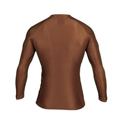 Fuji Sports Baseline IBJJF Ranked BJJ Jiu Jitsu Long Sleeve LS Rashguard – Brown