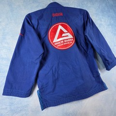 Gracie Barra Equipe Edition Kids BJJ Gi Top Blue Size Y5 Jiu-Jitsu Uniform