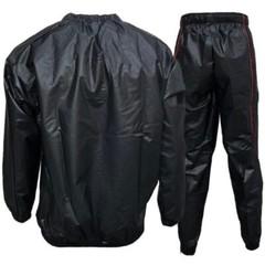 Mizuno Sauna suits Weight loss wear top and bottom set Black Red logo NEW