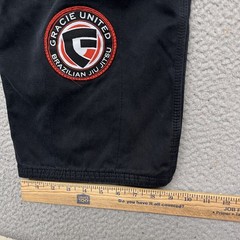 Gracie United Gi Set Adult A3 Black Jiu Jitsu Ripstop MMA Grappling *No Belt