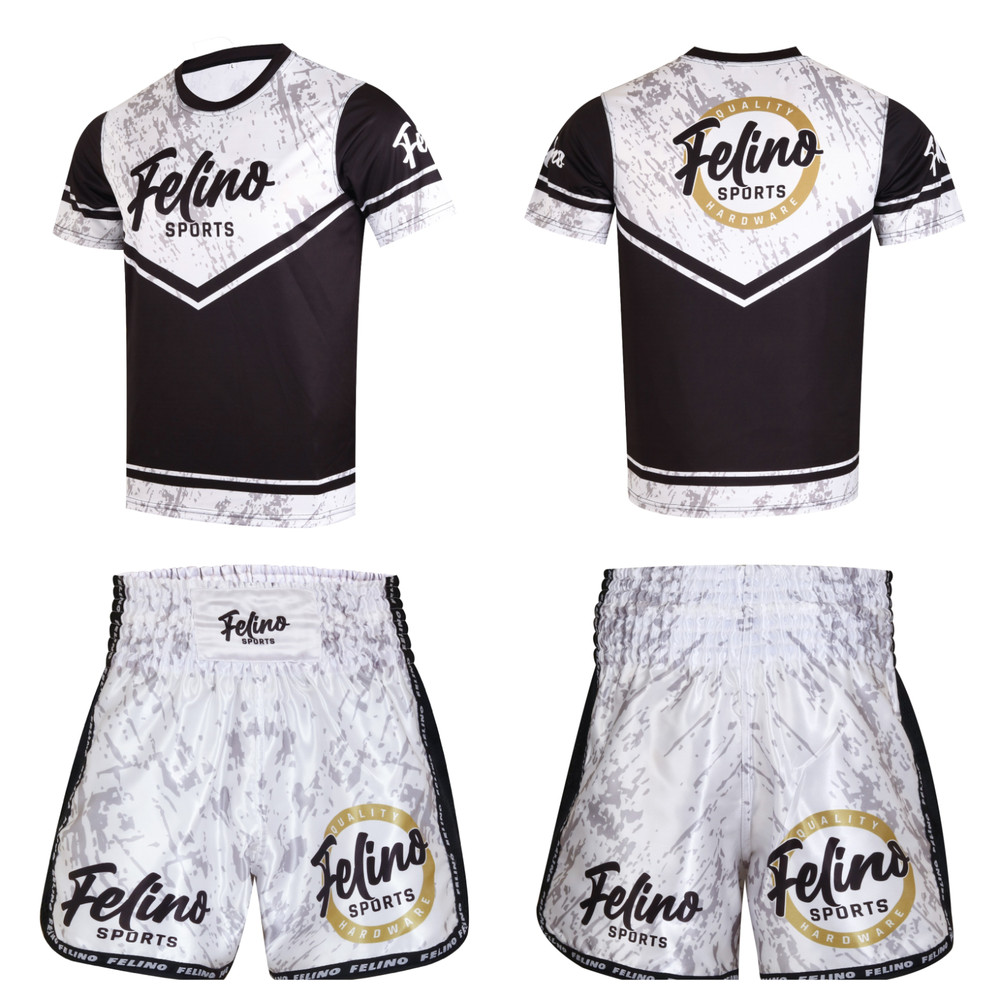 Felino 2 Piece Sublimated Kick Boxing Muay Thigh Mixed Martial Arts Uniform Set