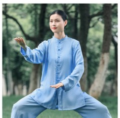 Summer Breathable Short Sleeve Kung Fu Shirts Wing Chun Training Vintage Sport