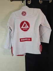 Gracie Barra Equipe Jiu Jitsu Gi Jacket Y6 Kimono White Top Only Size Youth 6