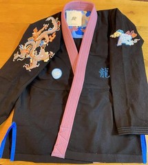 Albino and Preto Year of the Dragon BJJ Gi: BJJ Limono + Free Tarrif Postage