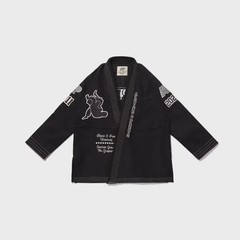 Albino & Preto Black Batch 102 Premium BJJ Gi 450 GSM Pearl Weave With Bag
