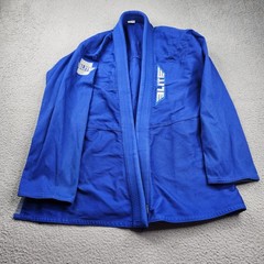 Elite Gi Kimono Jacket Adult A4 Blue MMA Jiu Jitsu (Jacket Only)