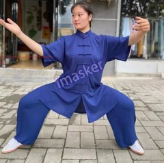 Summer Cotton Tai Chi Uniforms Kung Fu Suit Martial Arts Wushu Wing Chun Clothes