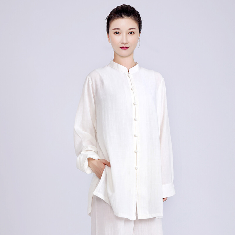 Summer Breathable Short Sleeve Kung Fu Shirts Wing Chun Training Vintage Sport