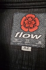 Flow Kimonos Brazilian Jiu-Jitsu Martial Arts MMA Jacket Cotton Size A2 Black