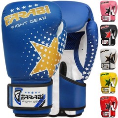 Farai Kids Boxing Gloves 6-oz Kickboxing Muay Thai Training MMA Sparring Glov…