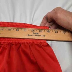 VTG. 2 Piece Red Satin feel Century Martial Arts Kung Fu Uniform Size 6