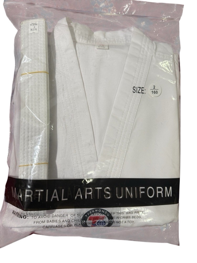 taekwondo Karate Gi – Durable Light weight karate Uniform with Belt Size 2/1