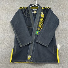 The Boss Kimono Mens F5 Black Jiu Jitsu MMA Martial Arts Top Cotton Training