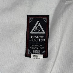Gracie Barra Jiu-Jitsu Official Gi Set Mens size 4/170 White BJJ Cotton Martial