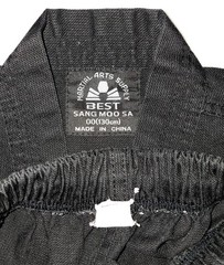 Martial Arts Supply Best Sang Moo Sa Kids MAC Tae Kwon Do Black Uniform Set