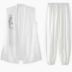 Three Pieces Tai Chi Clothes Wushu Clothing Kung Fu Martial Art Uniform Taiji