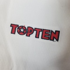TOP TEN Taekwondo Uniform ITF Approved Size XL 200cm TKD White Mod. 16791-1