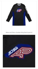 Albino & Preto x Gundam Wing No Gi Rash Guard Shorts Set Size Medium Sold Out