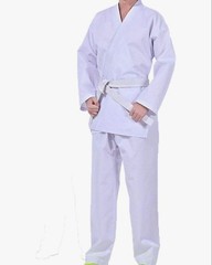 Karate/Judo Uniform With Belt, Fully Cotton, For Practice/Classes, Relaxed Fit,