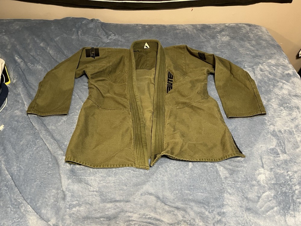 Elite Sports BJJ Gi Kimono A3 Green Jiu Jitsu Uniform Jacket Mens Top Only