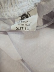 Size 150 (US 12) NEW Martial Arts TAEKWONDO PANTS Kids White New Youth