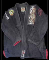 Gameness Competition Team Jiu-Jitsu Gi A3 Black Adult Unisex