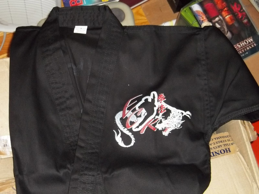 Karate Gi Top Size 0 Black Uniform Martial Arts Tae Kwon Do karate New TOP ONLY!